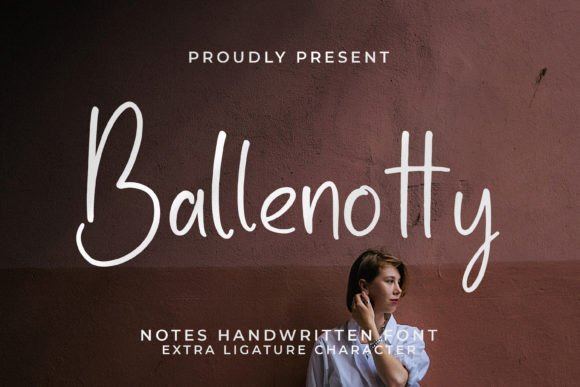 Ballenotty Handwritten Font in Web Design