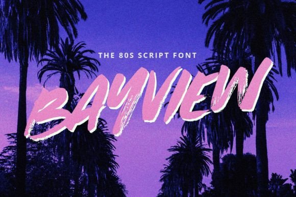 Bayview: An Editorial Brush Font for Dynamic Layouts