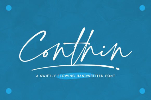 Conthin: A Swiftly Flowing Font for Branding Projects