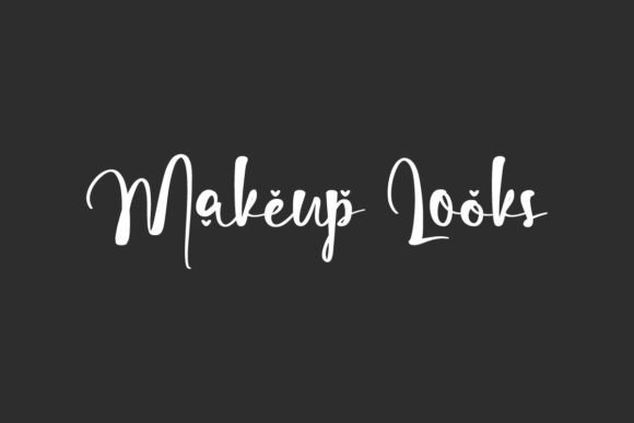 Crafting Editorial Elegance: The Makeup Looks Typeface
