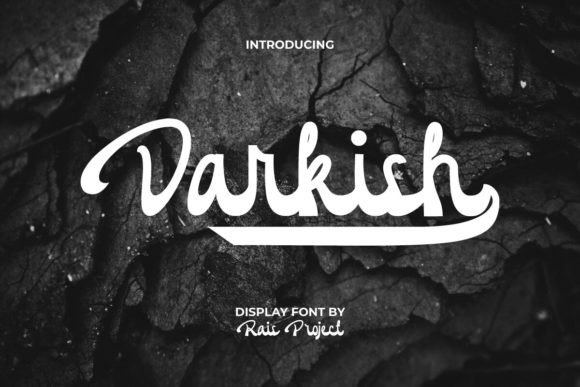 Darkish: A Bold Brush Script Font for Modern Web Design