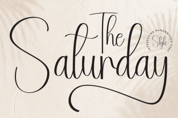 Discover The Saturday: A Charming Handwritten Display Font