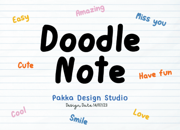 Doodle Note Font: The Handmade Seller's Secret to Whimsical Charm