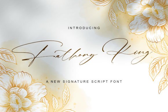 Fathony King Font: A Signature Script for Editorial Elegance