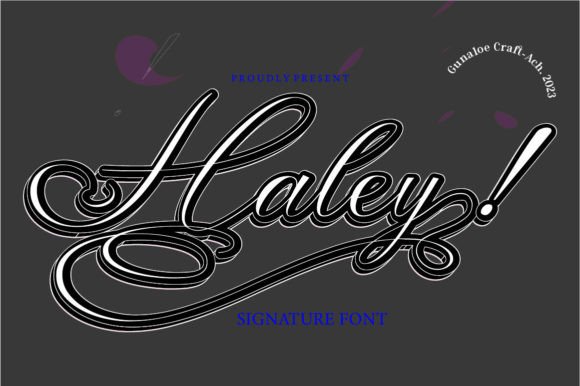 Haley: A Signature Calligraphy Font for Your Brand Identity