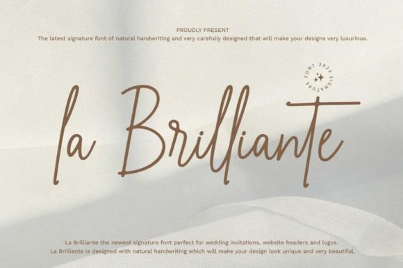 How La Brilliante, a Beautiful Script Font, Elevates Your Brand