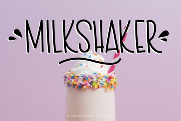 Milkshaker: A Funky Editorial Font for Creative Mood