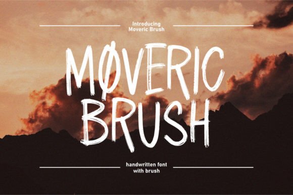 Moveric Brush: A Handwritten Font Designed for Crafters and Creators