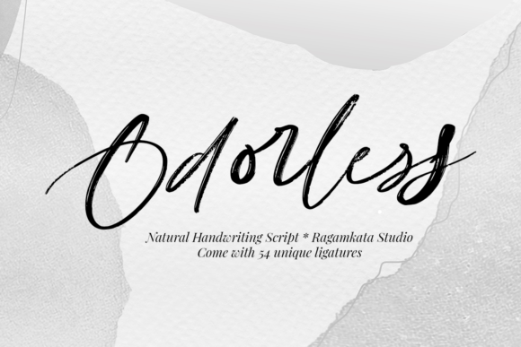 Odorless: An Imperfect, Inky Script Font for Editorial Design