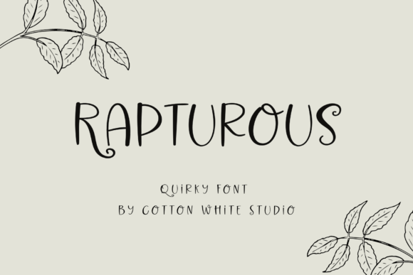 Rapturous: A Font Built for Friendly Branding