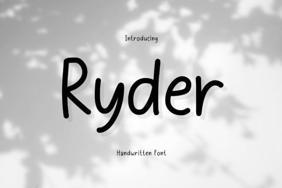 Ryder: A Handwritten Font for Authentic Branding