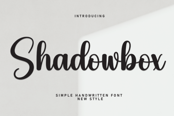 Shadowbox: A Sweet Script Font for Digital Brand Personality