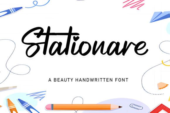 Stationare: A Handwritten Font for Editorial Elegance