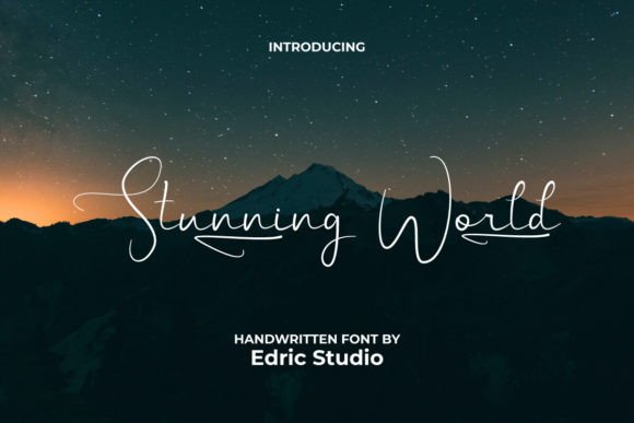 Stunning World: A Handwritten Font for Creative Makers
