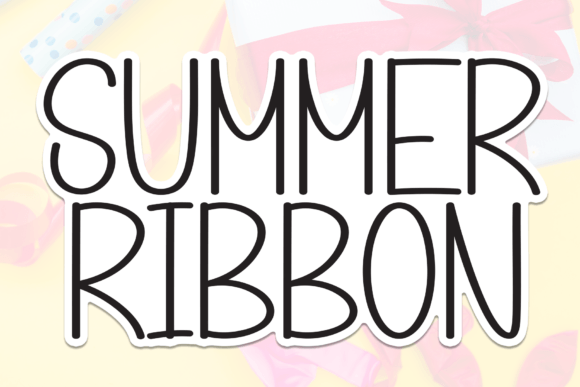 Summer Ribbon: A Charming Handwritten Font for Creative Makers