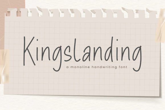 The Kingslanding Font: A Crafter's Favorite Handwritten Typeface