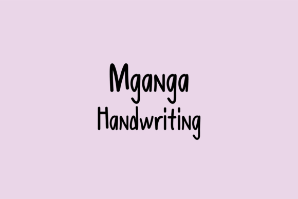 The Mganga Font: A Friendly Handwritten Typeface for Crafters