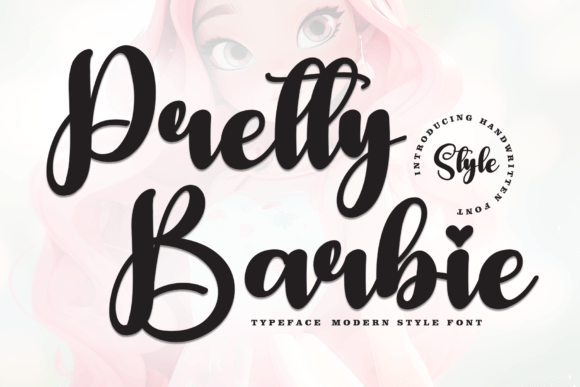 Using the Pretty Barbie Font in a Real Branding Project